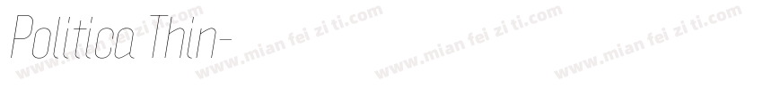 Politica Thin字体转换